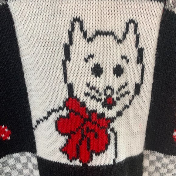 Vintage Cat Sweater, Sz L - Picture 3 of 11